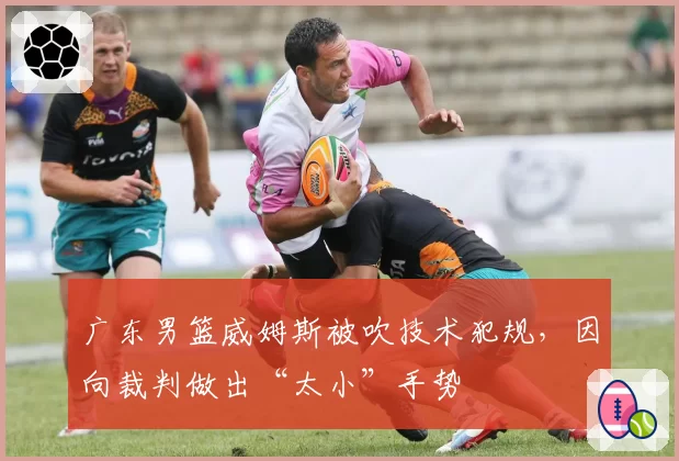 广东男篮威姆斯被吹技术犯规，因向裁判做出“太小”手势